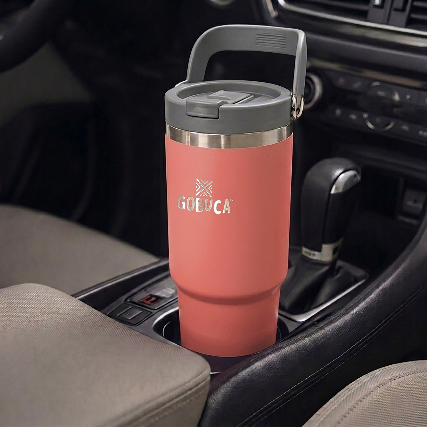 Gobuca 30 oz Stainless Steel Tumbler-Pink
