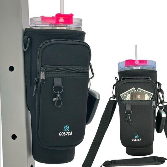 Magnetic Stanley® Cup Tote Bag with Phone Pocket - 30/40oz Bottle Holder & Strap