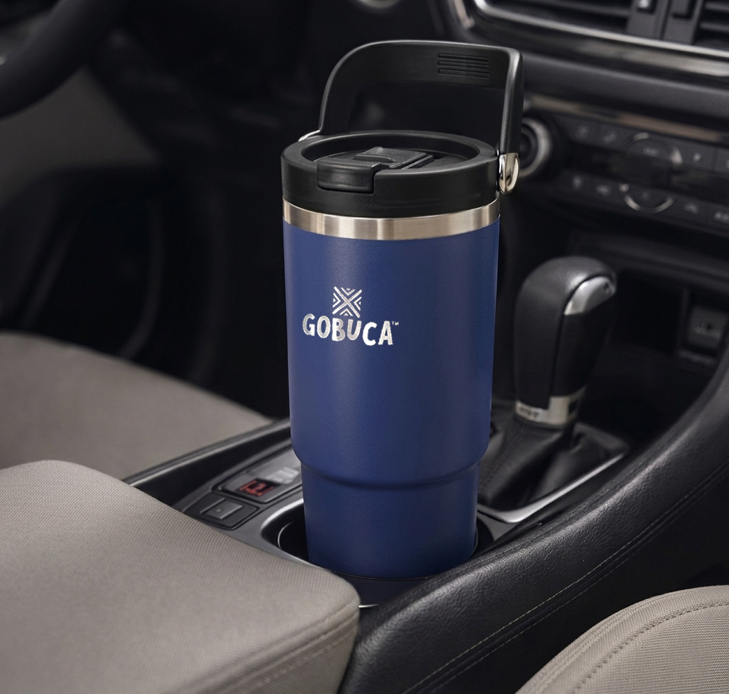 Gobuca 30 oz Stainless Steel Tumbler-Navy