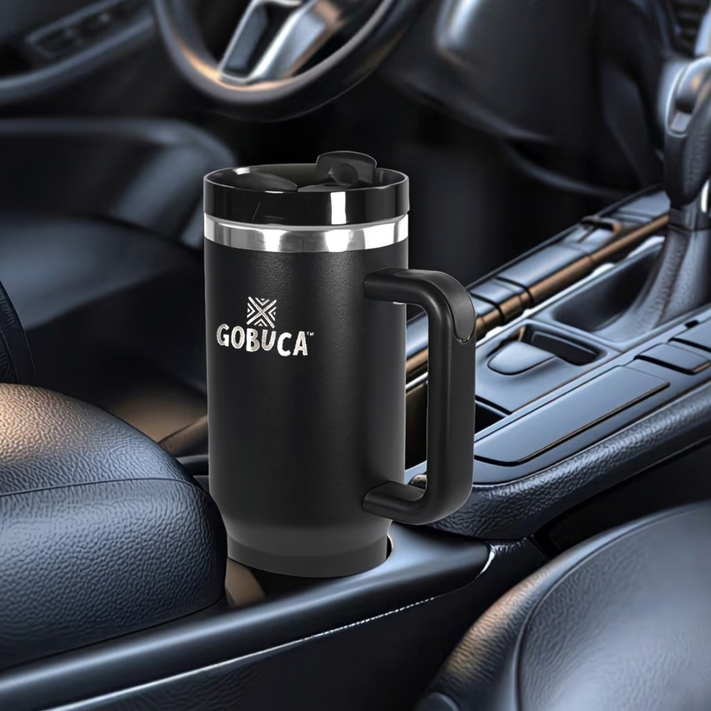 Gobuca 40 oz Stainless Steel Tumbler-Black