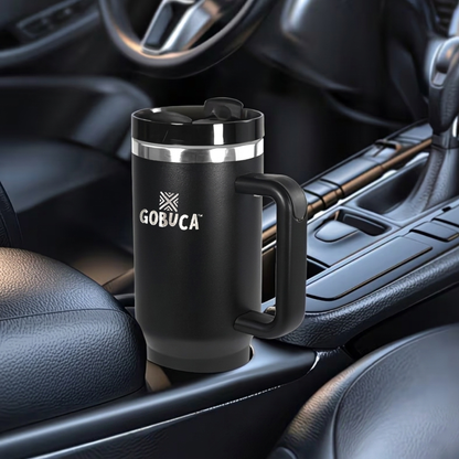 Gobuca 40 oz Stainless Steel Tumbler-Black