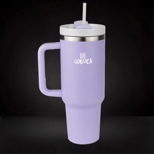Gobuca 40 oz Stainless Steel Tumbler-Lavendar