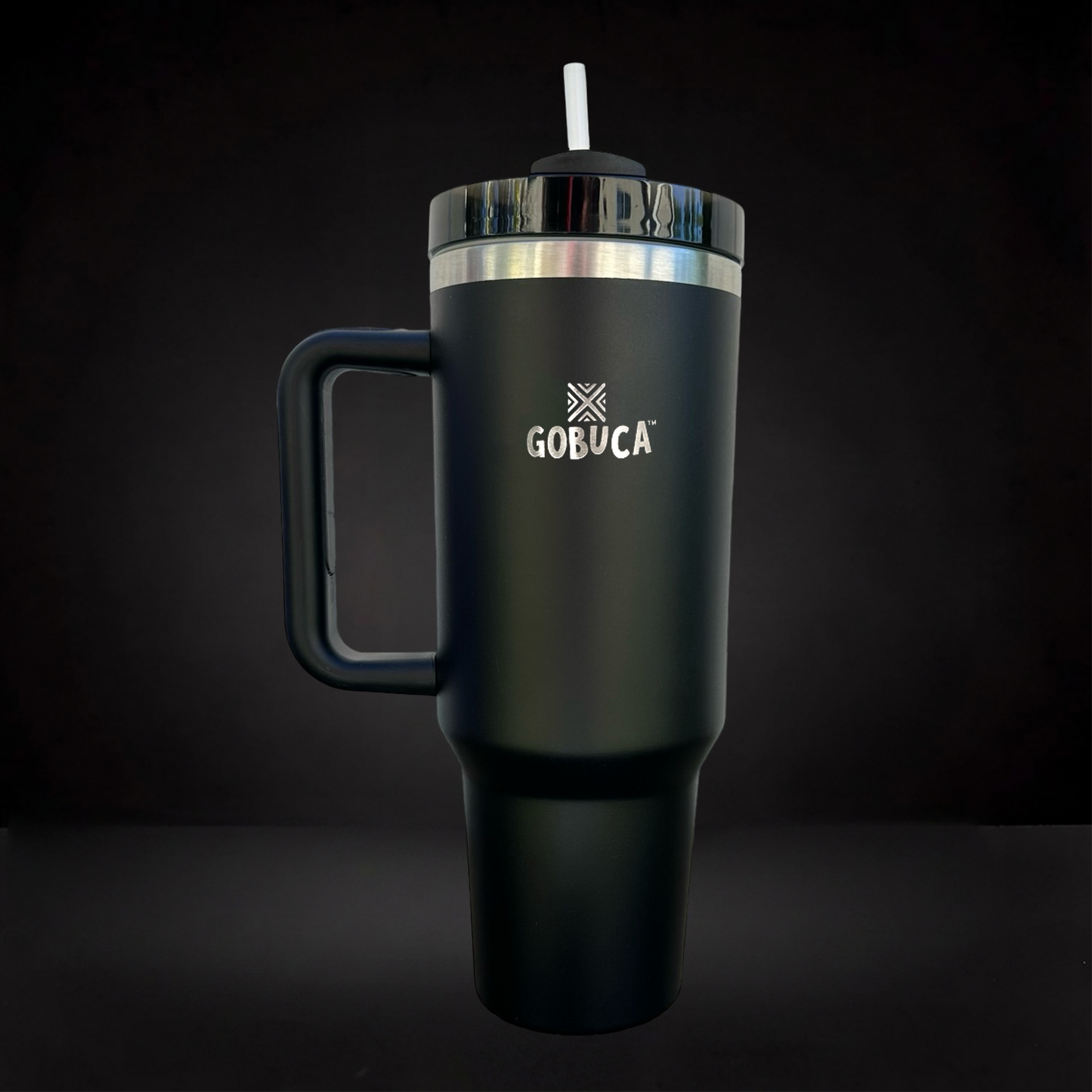 Gobuca 40 oz Stainless Steel Tumbler-Black