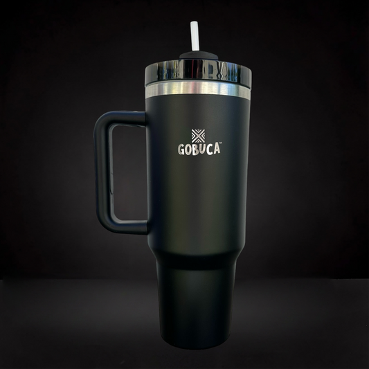 Gobuca 40 oz Stainless Steel Tumbler-Black