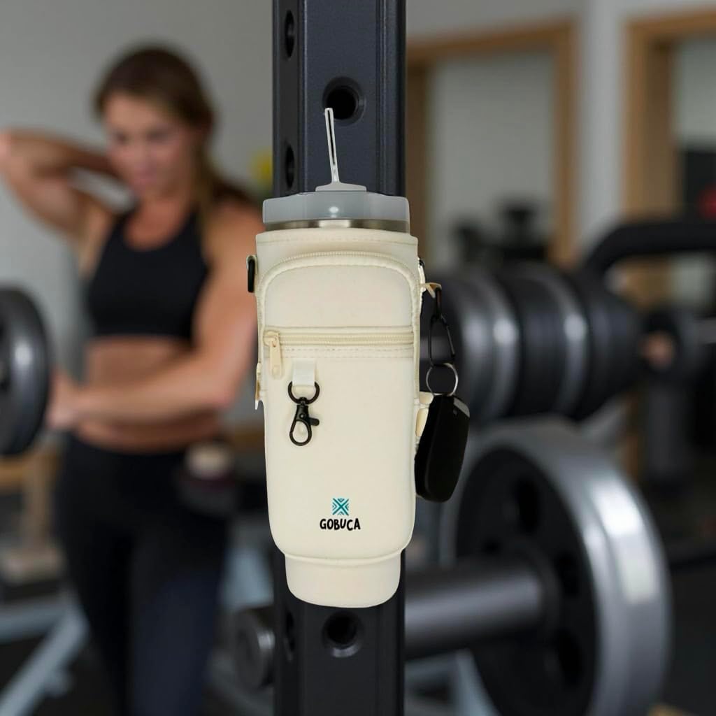 Load video: Gobuca Magnetic Water Bottle Bags- Click and Stick