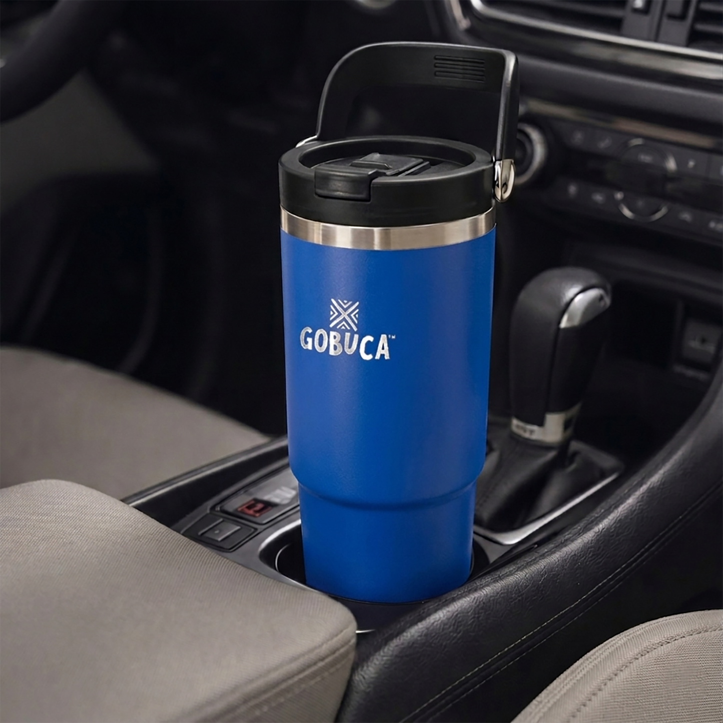 Gobuca 30 oz Stainless Steel Tumbler-Blue