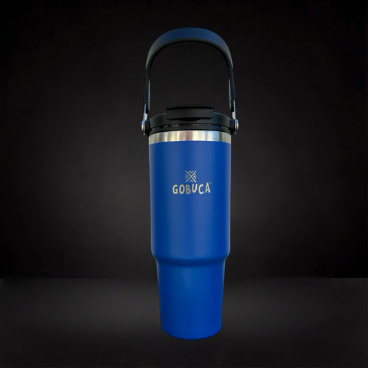 Gobuca 30 oz Stainless Steel Tumbler-Blue