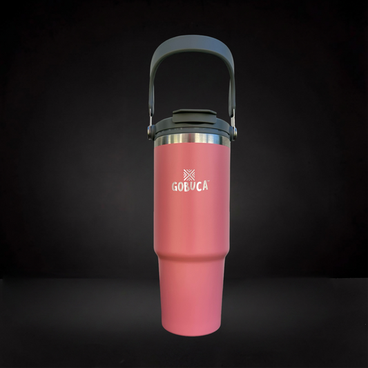 Gobuca 30 oz Stainless Steel Tumbler-Pink
