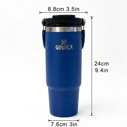 Gobuca 30 oz Stainless Steel Tumbler-Blue
