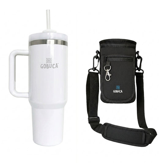 Gobuca Bundle- Gobuca Elite & Gobuca 40 oz Tumbler- Glossy White- Limited QTY- Free Shipping